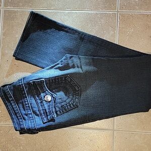 Black TRUE RELIGION SIZE 27 JEANS for WOMEN